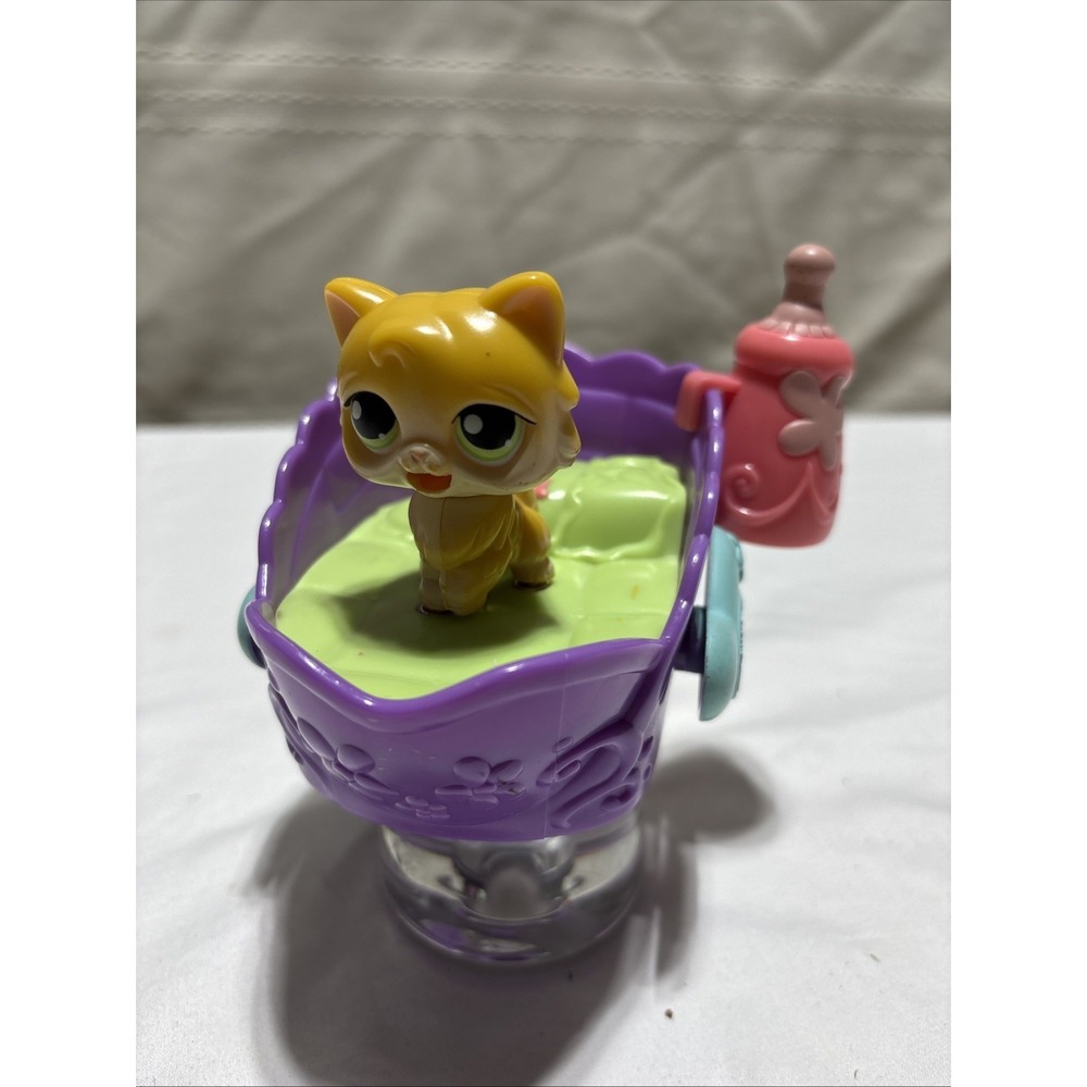 LPS Littlest Pet Shop Rare 2005 First Gen Magnetic Magic Motion Yellow Cat